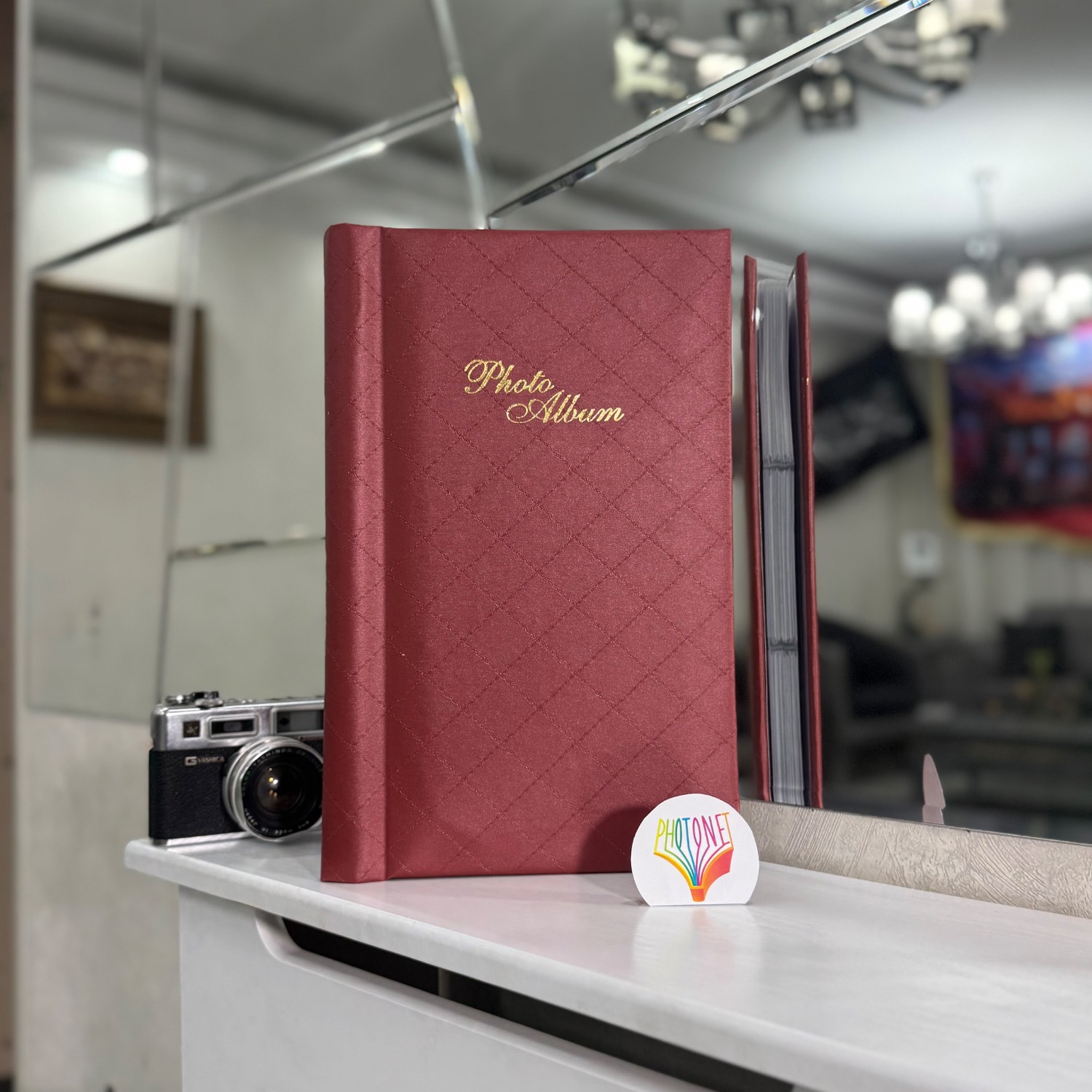 آلبوم پاکتی 300 عکس 15*10 زرشکی 2